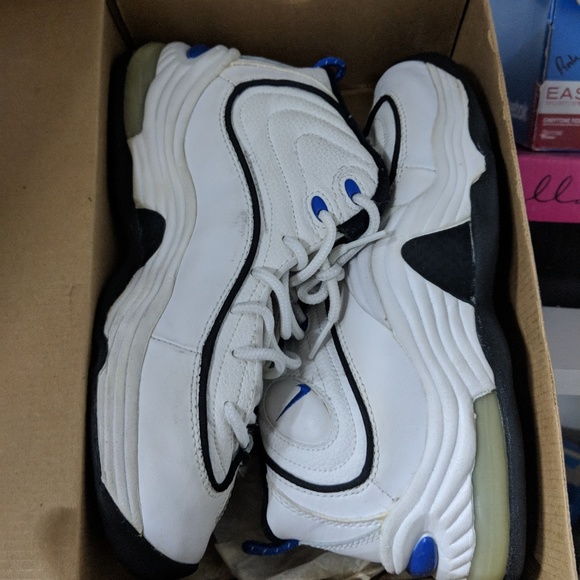 nike air penny 2 white varsity royal